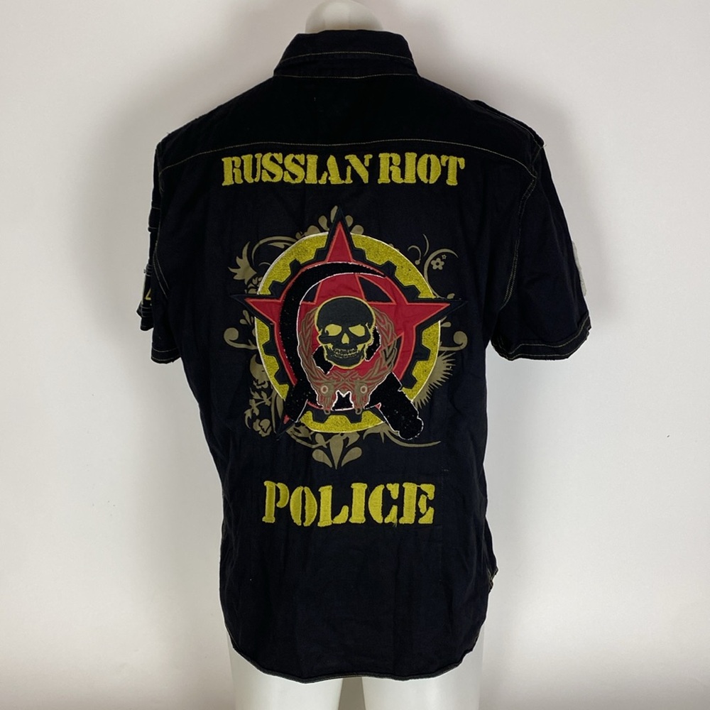 Toxic Waste Los Angeles - Short Sleeve Button Down Shirt Men’s-Size 2XL